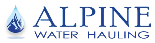 Alpine Water Hauling Logo Blue Hzt